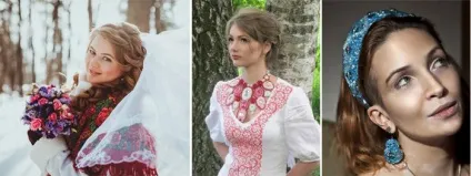 Весільні сукні в слов'янському стилі моделі і фасони давньоукраїнських нарядів з фото