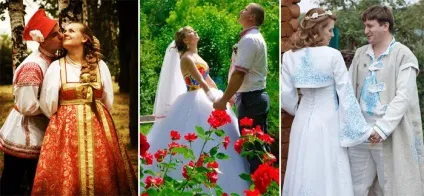 Весільні сукні в слов'янському стилі моделі і фасони давньоукраїнських нарядів з фото