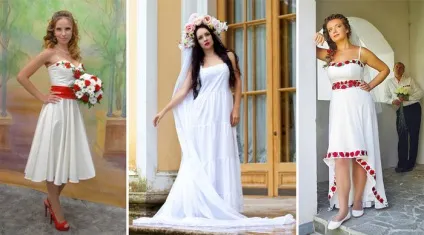 Весільні сукні в слов'янському стилі моделі і фасони давньоукраїнських нарядів з фото