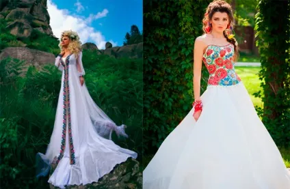 Весільні сукні в українському стилі сучасне трактування (сучасна) Весільні сукні в українському стилі сучасне трактування