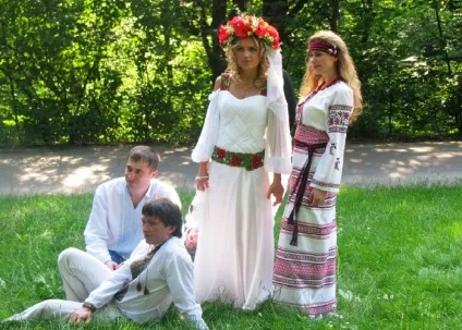 Весільні сукні в слов'янському стилі (слов'янському стилі плаття) Весільні сукні в слов'янському стилі