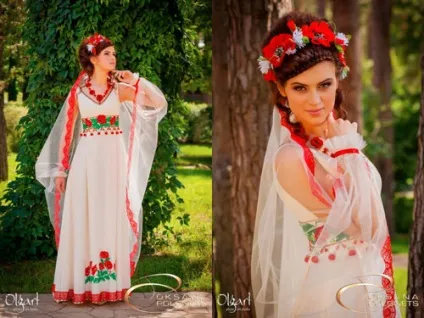 Весільні сукні вишиванки