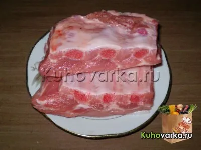 Свинячі реберця з рисом