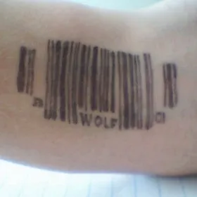 тату штрихкоду