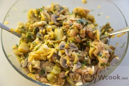 Теплий салат з куркою і грибами по-російськи, рецепт з фото (рецепти з грибами) Теплий салат з куркою і грибами по-російськи, рецепт з фото