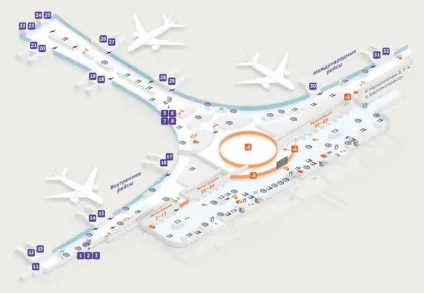 Термінал д Шереметьєво схема проїзду, парковка (парковка) Термінал д Шереметьєво схема проїзду, парковка