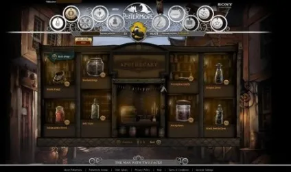 Тестова версія pottermore (увага) Тестова версія pottermore