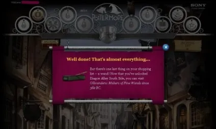 Тестова версія pottermore (натискайте) Тестова версія pottermore