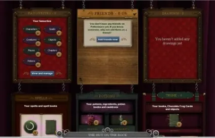 Тестова версія pottermore (самостійно) Тестова версія pottermore