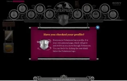 Тестова версія pottermore (розповісти) Тестова версія pottermore