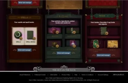 Тестова версія pottermore (інтерактивним) Тестова версія pottermore