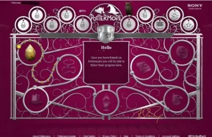 Тестова версія pottermore (повної) Тестова версія pottermore
