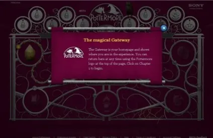 Тестова версія pottermore (сьогодні) Тестова версія pottermore
