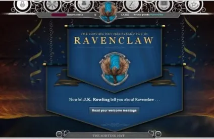 Тестова версія pottermore (новим) Тестова версія pottermore