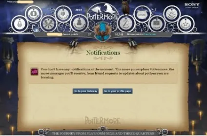 Тестова версія pottermore (будь ласка) Тестова версія pottermore