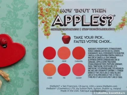 The balm - how bout them apples cheek - lip cream palette відгуки (apples) The balm - how bout them apples cheek - lip cream palette відгуки