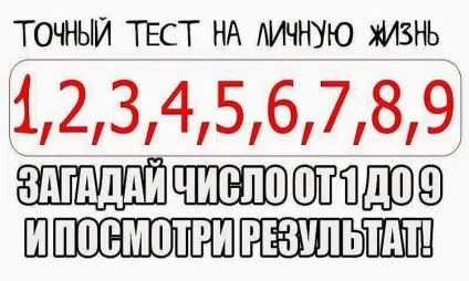 Точний тест на особисте життя