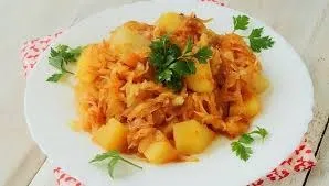 Тушкована капуста з рисом (в казані, в мультиварці) рецепти