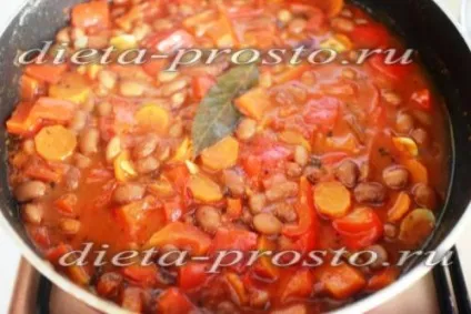 Тушкована квасоля в томаті з овочами, рецепт (каррі) Тушкована квасоля в томаті з овочами, рецепт