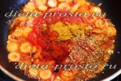 Тушкована квасоля в томаті з овочами, рецепт (томаті) Тушкована квасоля в томаті з овочами, рецепт