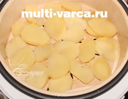 Тушкована печінка з картоплею в мультиварці (тушкована) Тушкована печінка з картоплею в мультиварці