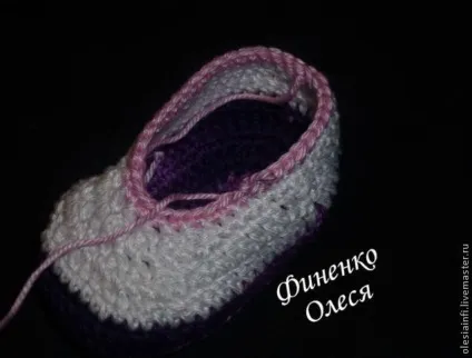 Пінетки туфельки для бебі бон - ярмарок майстрів - ручна робота, handmade (клас пінетки) Пінетки туфельки для бебі бон - ярмарок майстрів - ручна робота, handmade