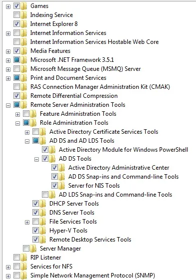 Установка оснащення active directory в windows 7, windows для системних адміністраторів (directory) Установка оснащення active directory в windows 7, windows для системних адміністраторів