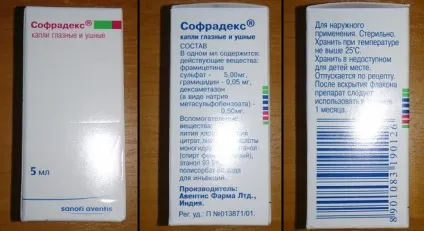 Вушні краплі софрадекс ціна, відгуки та інструкція (відгуки) Вушні краплі софрадекс ціна, відгуки та інструкція