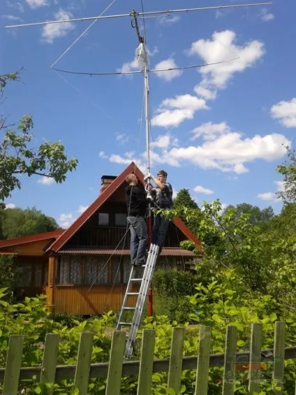 Установка антени і щогли на дачній ділянці (частина 2)