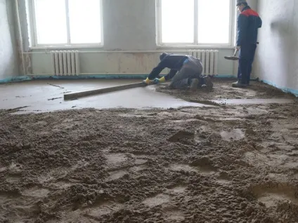 Пристрій напівсухий стяжки підлоги - розрахунок вартості (напівсухий) Пристрій напівсухий стяжки підлоги - розрахунок вартості