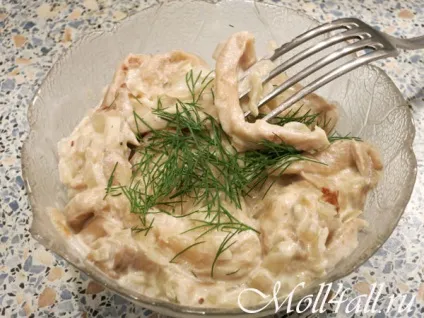 Гливи смажені з цибулею в сметані рецепт з фото (гливи смажені рецепт) Гливи смажені з цибулею в сметані рецепт з фото