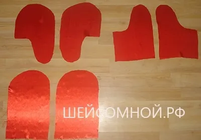 Форма рукавиць діда морозу
