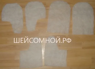 Форма рукавиць діда морозу