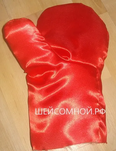 Форма рукавиць діда морозу