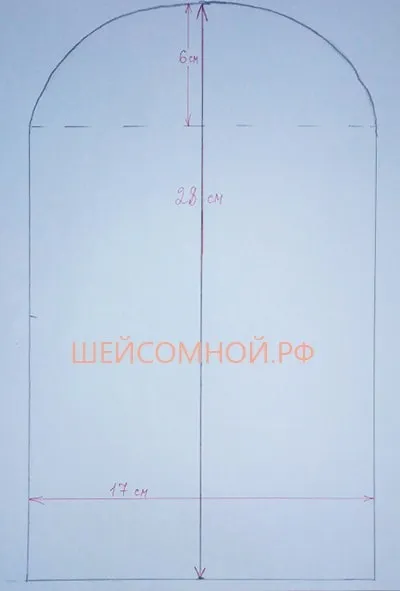 Форма рукавиць діда морозу