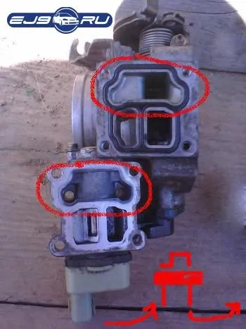 Плаваючі і високі обороти на холостому ходу (honda civic type-r 6 ej9 ek3 покоління d15z6 d14a3 d14a4 1.4is 1.4i холостий хід високі плаваючих обертів клапан) Плаваючі і високі обороти на холостому ходу