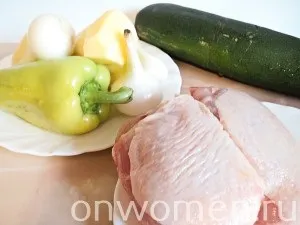 Смачна тушкована курка з овочами рецепт з фото крок за кроком