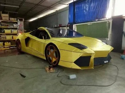 У малайзії зробили копію lamborghini з паперу, приколи гумор дратуте