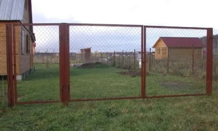 Ворота з сітки рабиці своїми руками (ворота) Ворота з сітки рабиці своїми руками