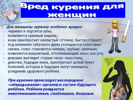 Шкода куріння для жінок вплив, на жіночий організм, як, вагітність (вплив) Шкода куріння для жінок вплив, на жіночий організм, як, вагітність