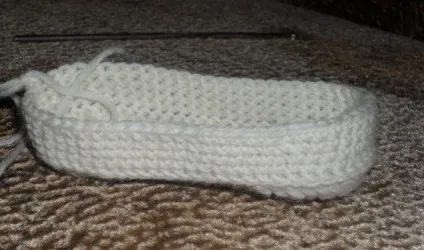 В'яжемо пінетки «черевички» - ярмарок майстрів - ручна робота, handmade (моєму випадку загальної) В'яжемо пінетки «черевички» - ярмарок майстрів - ручна робота, handmade