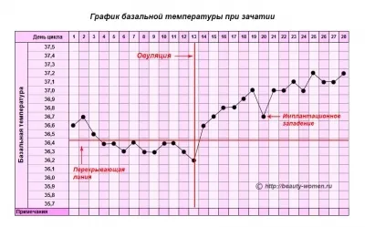 Западіння базальної температури при імплантації