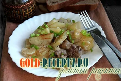 Запечена картопля в мультиварці з м'ясом (картопля з м'ясом в мультиварці рецепти з фото) Запечена картопля в мультиварці з м'ясом
