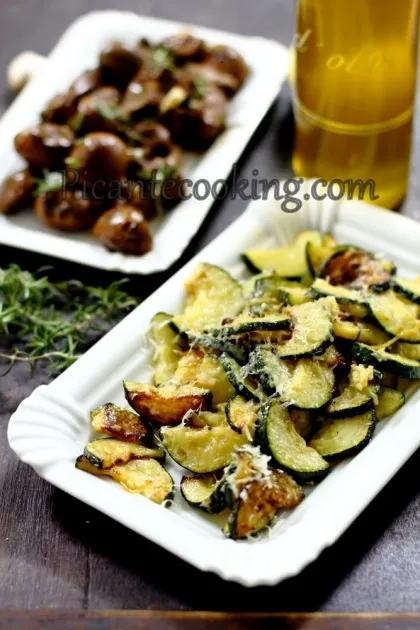 Смажений цукіні з часником і сиром, picantecooking