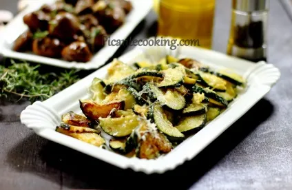 Смажений цукіні з часником і сиром, picantecooking