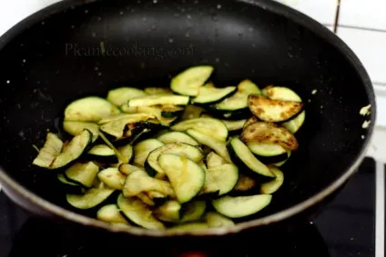 Смажений цукіні з часником і сиром, picantecooking