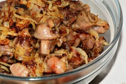 Смажені курячі шлуночки рецепт з фото (смажені) Смажені курячі шлуночки рецепт з фото