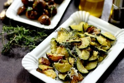 Смажений цукіні з часником і сиром, picantecooking