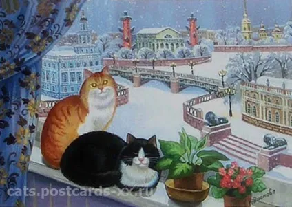 зимові коти