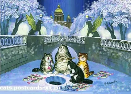 зимові коти